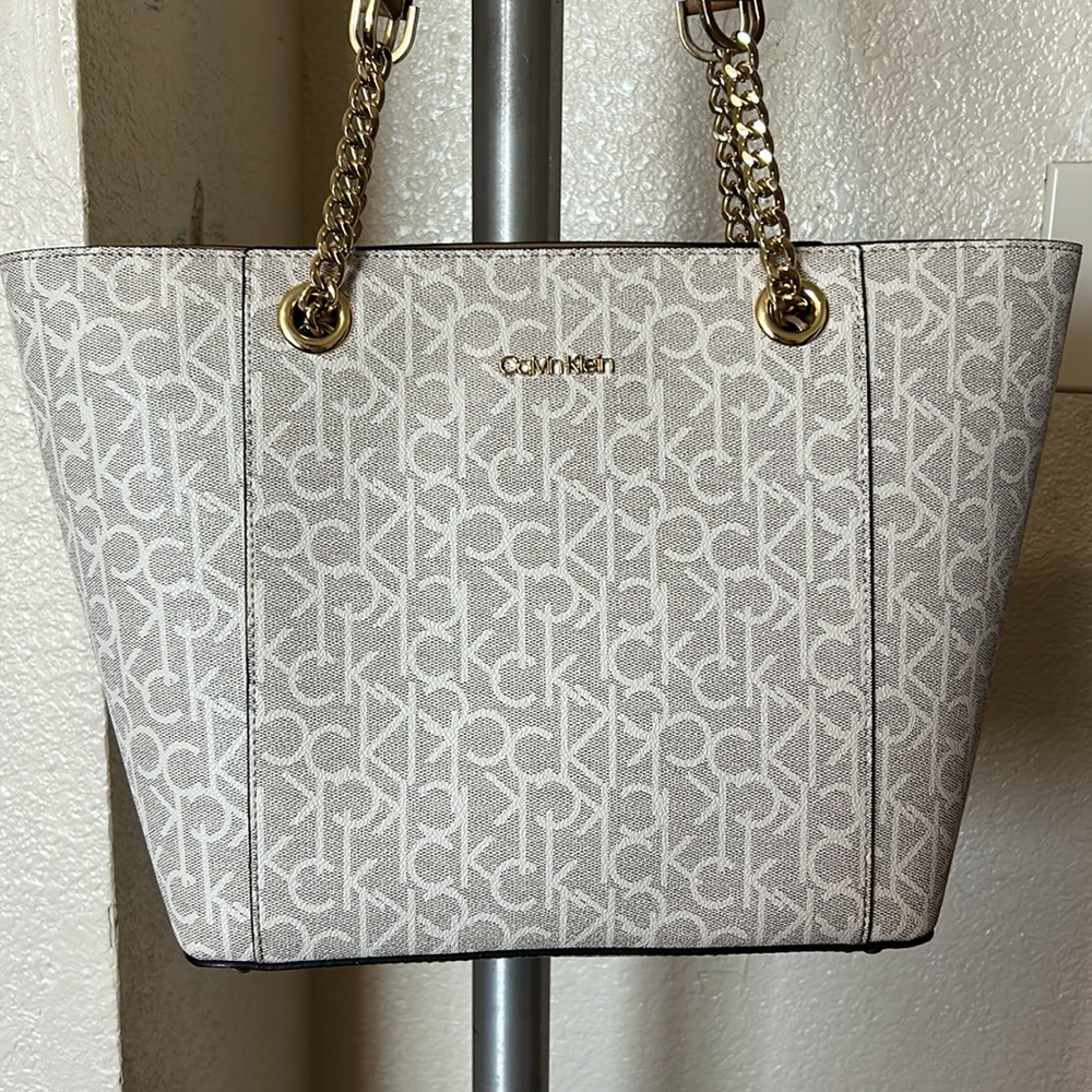 Ck Monogram Chainlink Tote Bag - image 2